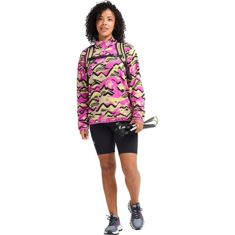 Jack Wolfskin Jack Wolfskin PAW ERA 100 PRINT HZ W Fleecepullover Damen - MOUNTAIN PAW foxglove - 2 | SportScheck