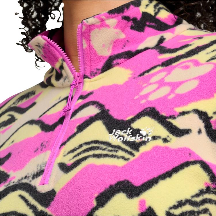 Jack Wolfskin Jack Wolfskin PAW ERA 100 PRINT HZ W Fleecepullover Damen - MOUNTAIN PAW foxglove - 1 | SportScheck