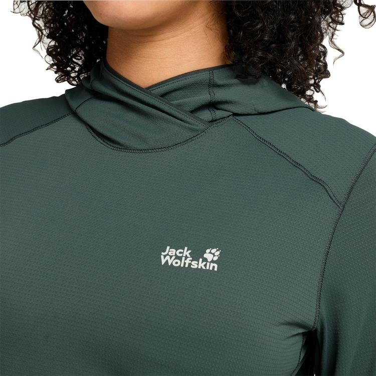Jack Wolfskin Jack Wolfskin PRELIGHT SUNCOOL HOODY W Funktionsshirt Damen - sago palm - 0 | SportScheck