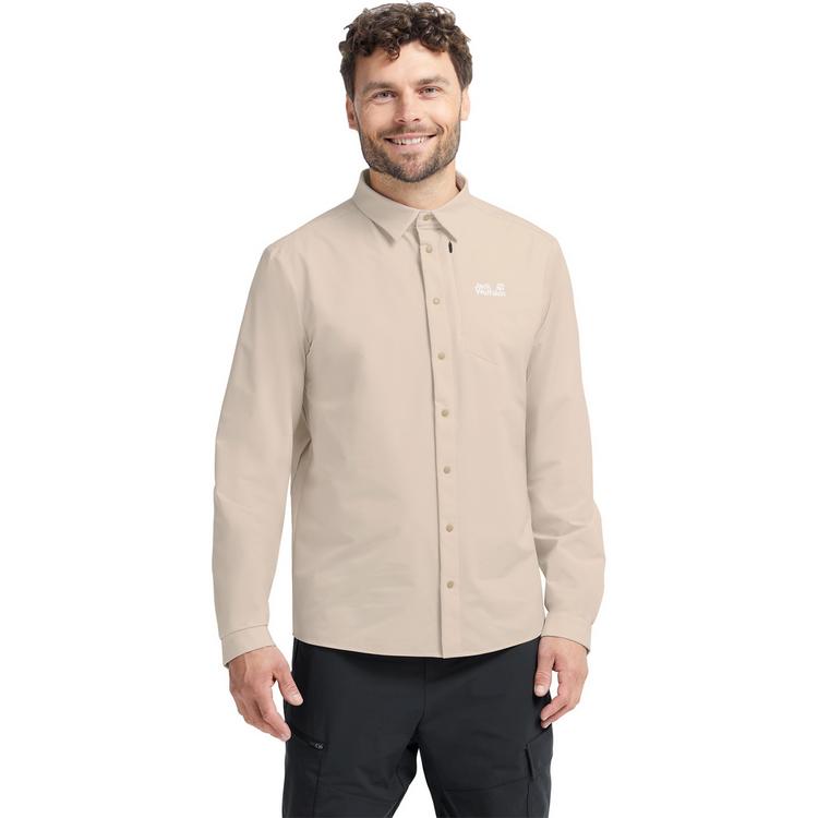 Jack Wolfskin Jack Wolfskin PRELIGHT SUNCOOL LS SHIRT M Langarmshirt Herren - oyster - 0 | SportScheck