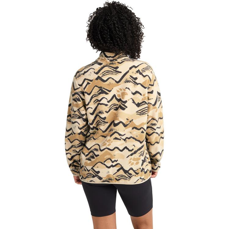 Jack Wolfskin Jack Wolfskin PAW ERA 100 PRINT HZ W Fleecepullover Damen - MOUNTAIN PAW oyster - 1 | SportScheck