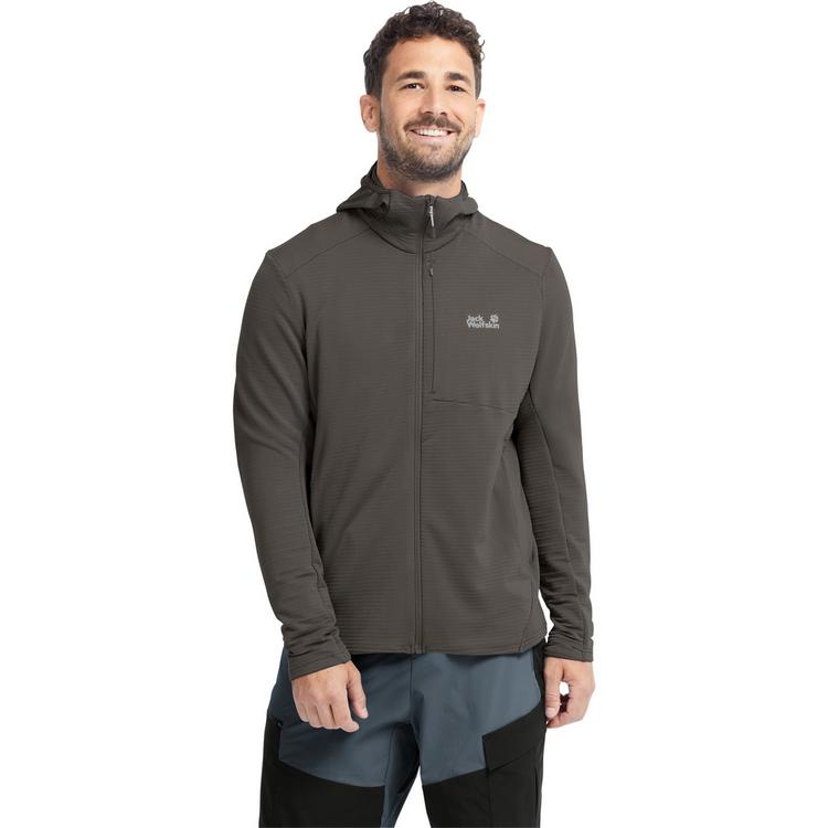 Jack Wolfskin Jack Wolfskin LITESTRIDE HOODED FZ M Funktionsjacke Herren - flint - 0 | SportScheck