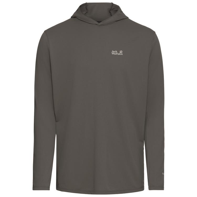 Jack Wolfskin Jack Wolfskin PRELIGHT SUNCOOL HOODY M T-Shirt Herren - flint - 0 | SportScheck