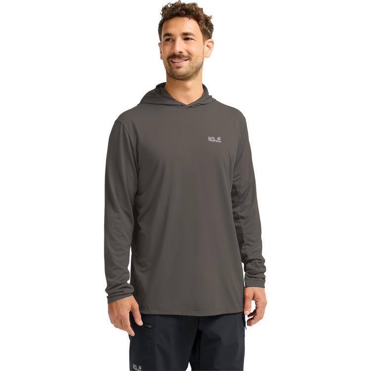 Jack Wolfskin Jack Wolfskin PRELIGHT SUNCOOL HOODY M T-Shirt Herren - flint - 0 | SportScheck