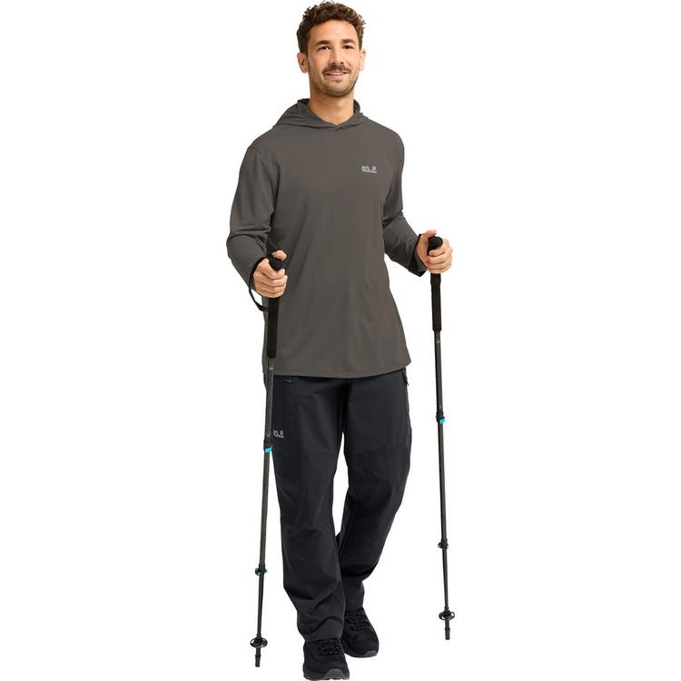 Jack Wolfskin Jack Wolfskin PRELIGHT SUNCOOL HOODY M T-Shirt Herren - flint - 2 | SportScheck