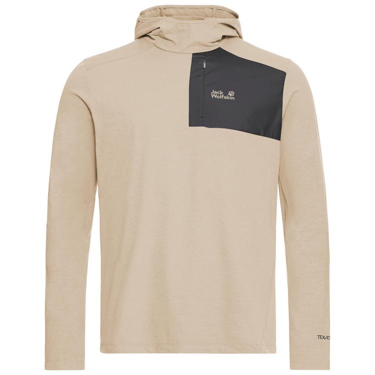 Jack Wolfskin Jack Wolfskin SUCOL HOODY M Langarmshirt Herren - oyster - 0 | SportScheck