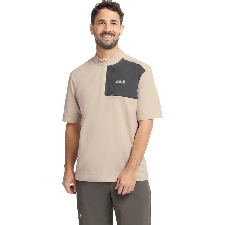 Jack Wolfskin Jack Wolfskin SUCOL HZ T M T-Shirt Herren - oyster - 0 | SportScheck
