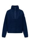 Derbe Kuschelby Troyer Fleecejacke Damen - navy peony