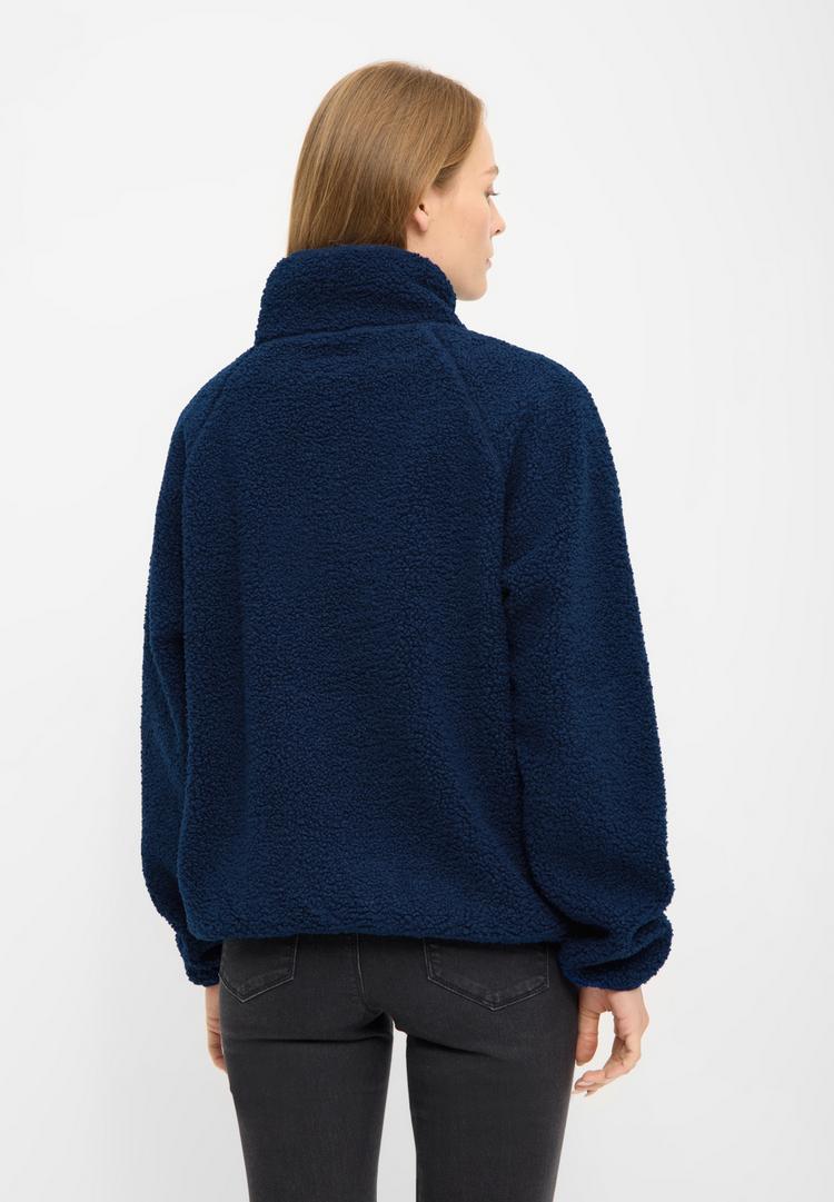 Derbe Derbe Kuschelby Troyer Fleecejacke Damen - navy peony - 2 | SportScheck