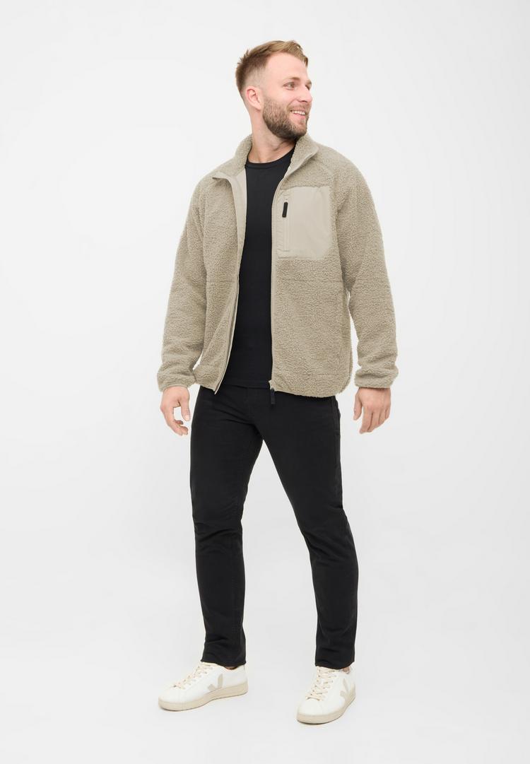 Derbe Derbe Kuschelby_Pocket Fleecejacke Herren - Cobblestone - 1 | SportScheck