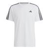 adidas Train Essentials 3-Streifen Training Funktionsshirt Herren - White / Black