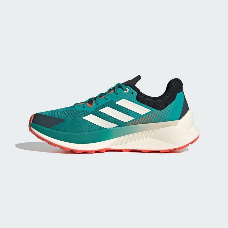 adidas adidas TERREX Soulstride Flow Laufschuhe Herren - Pure Teal / Off White / Semi Impact Orange - 5 | SportScheck