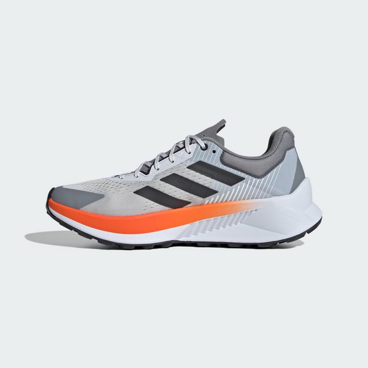 adidas adidas TERREX Soulstride Flow Laufschuhe Herren - Dash Grey / Carbon / Semi Impact Orange - 5 | SportScheck