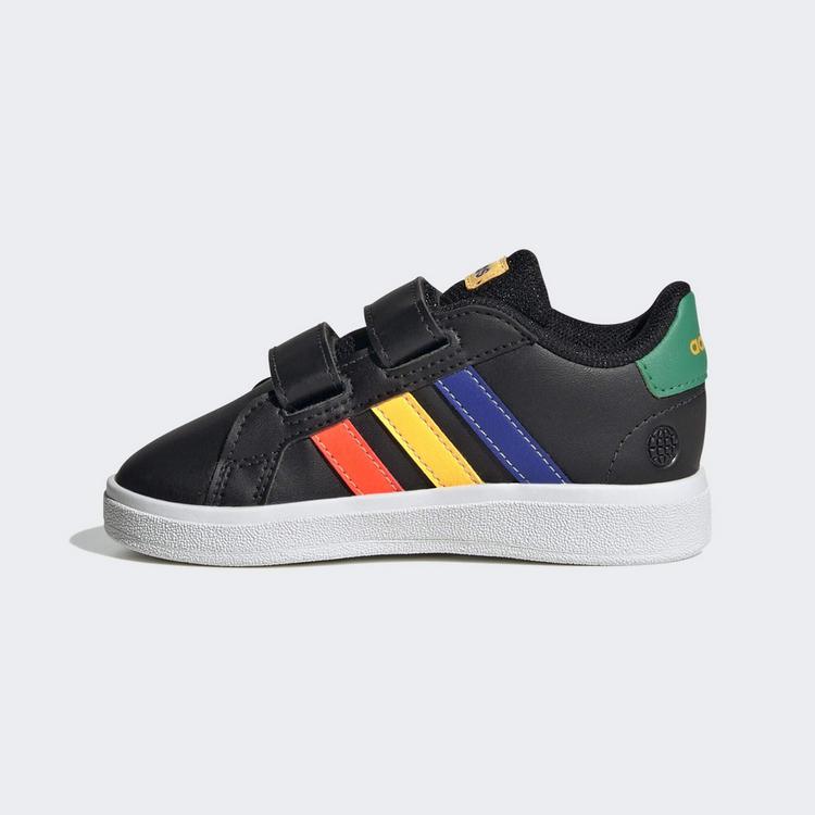 adidas adidas Grand Court Lifestyle Hook and Loop Sneaker Kinder - Core Black / Lucid Blue / Court Green - 5 | SportScheck