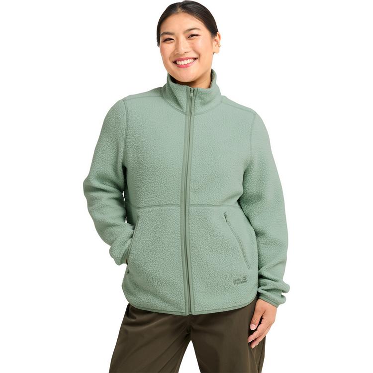Jack Wolfskin Jack Wolfskin LITE CURL FZ W Fleecejacke Damen - green zinnia - 0 | SportScheck