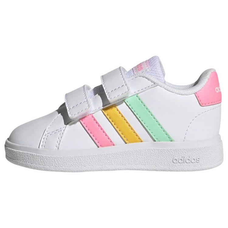 adidas adidas Grand Court Lifestyle Hook and Loop Sneaker Kinder - Cloud White / Pulse Mint / Beam Pink - 0 | SportScheck