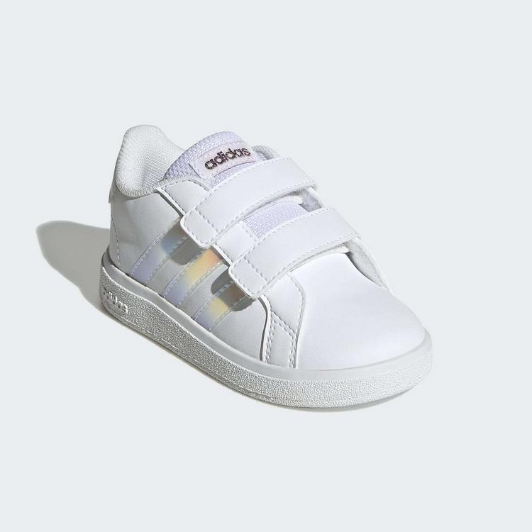 adidas adidas Grand Court Lifestyle Court Hook and Sneaker Kinder - Cloud White / Iridescent / Cloud White - 3 | SportScheck