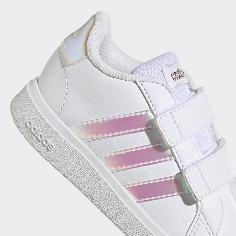 adidas adidas Grand Court Lifestyle Court Hook and Sneaker Kinder - Cloud White / Iridescent / Cloud White - 7 | SportScheck