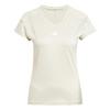 adidas AEROREADY Train Essentials Minimal Funktionsshirt Damen - Beige / White