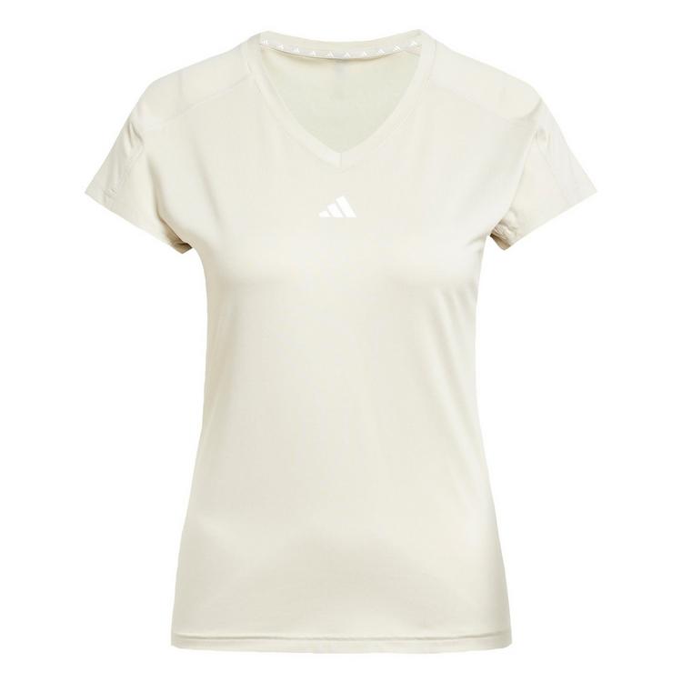adidas adidas AEROREADY Train Essentials Minimal Funktionsshirt Damen - Beige / White - 0 | SportScheck