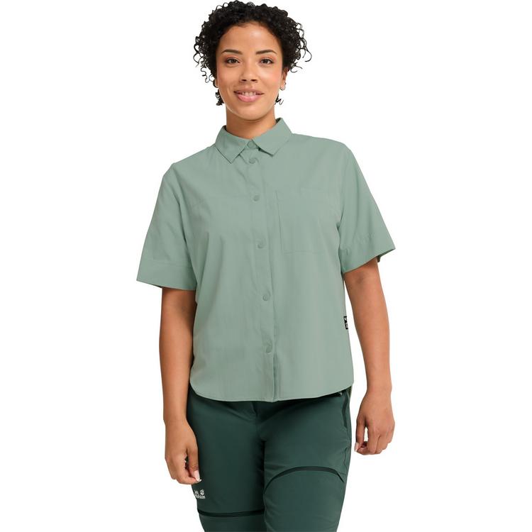 Jack Wolfskin Jack Wolfskin SIERRA CANYON SHIRT W Kurzarmhemd Damen - green zinnia - 0 | SportScheck