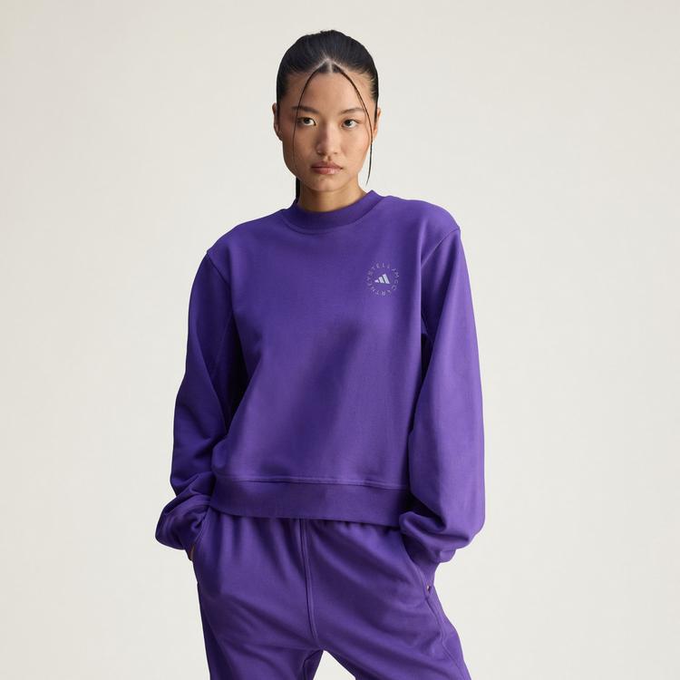 adidas adidas adidas by Stella McCartney Regular Funktionssweatshirt Damen - Alpine Violet-Smc - 0 | SportScheck