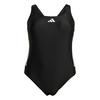 adidas 3-Streifen C-Back Badeanzug &ndash; Gro&szlig;e Badeanzug Damen - Black / White