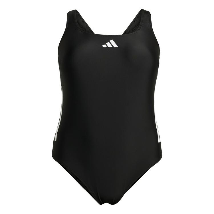 adidas adidas 3-Streifen C-Back Badeanzug &ndash; Gro&szlig;e Badeanzug Damen - Black / White - 0 | SportScheck