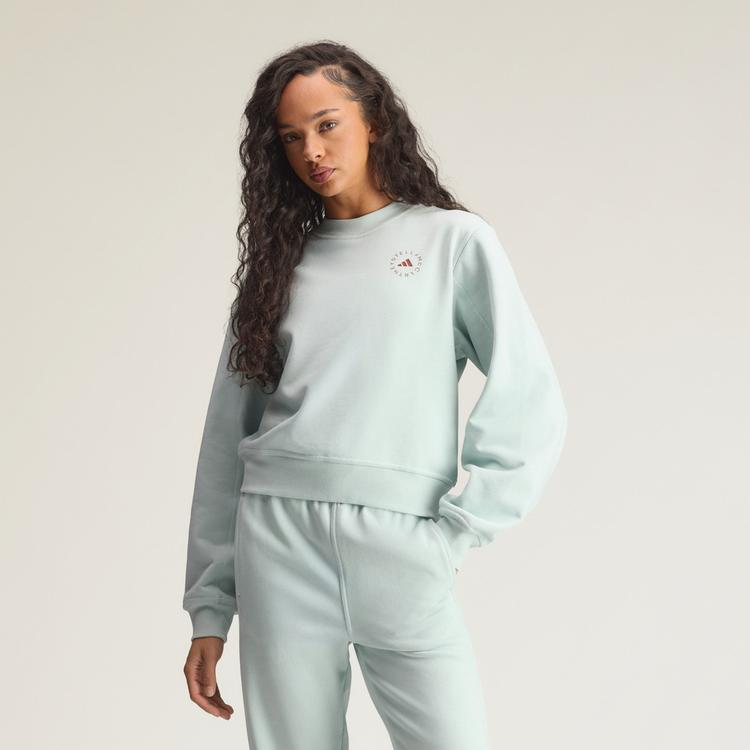 adidas adidas adidas by Stella McCartney Regular Funktionssweatshirt Damen - Vapour Green - 0 | SportScheck