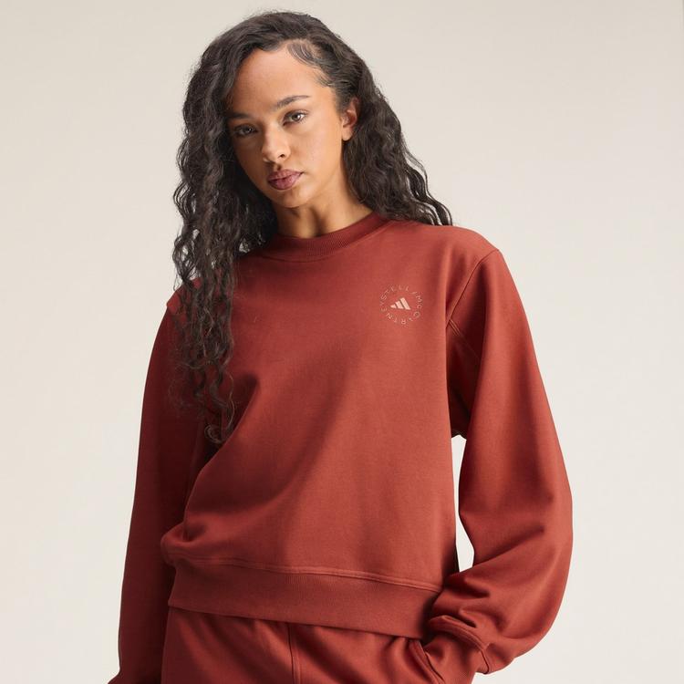 adidas adidas adidas by Stella McCartney Regular Funktionssweatshirt Damen - Burnt Sienna - 0 | SportScheck