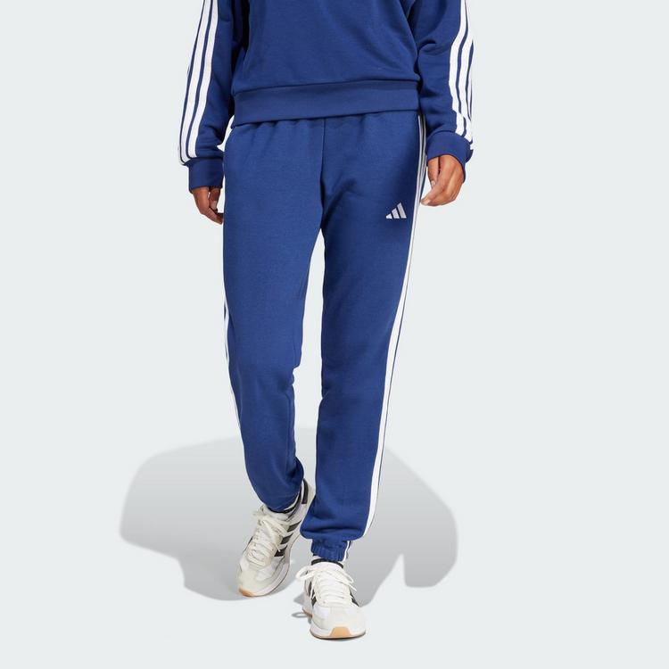 adidas adidas Essentials 3-Streifen French Terry Trainingshose Damen - Dark Blue / White - 0 | SportScheck