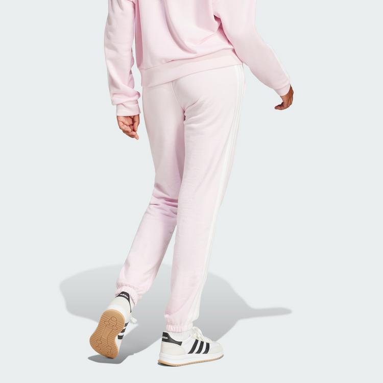adidas adidas Essentials 3-Streifen French Terry Trainingshose Damen - Clear Pink / White - 1 | SportScheck