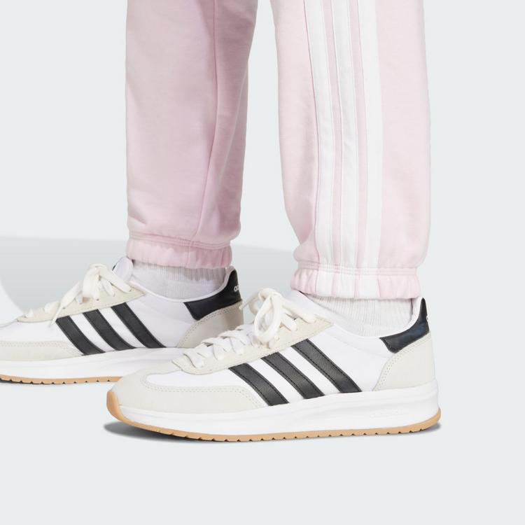 adidas adidas Essentials 3-Streifen French Terry Trainingshose Damen - Clear Pink / White - 0 | SportScheck