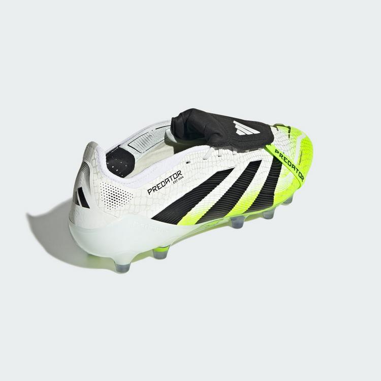 adidas adidas Predator Elite Fold-Over Tongue AG Fu&szlig;ballschuhe - Cloud White / Core Black / Lucid Lemon - 3 | SportScheck