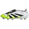 adidas Predator Elite Fu&szlig;ballschuh, weiche Fu&szlig;ballschuhe - Cloud White / Core Black / Lucid Lemon