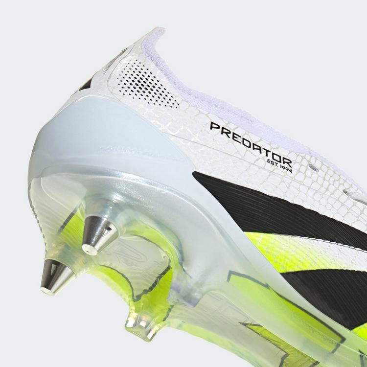 adidas adidas Predator Elite Fu&szlig;ballschuh, weiche Fu&szlig;ballschuhe - Cloud White / Core Black / Lucid Lemon - 5 | SportScheck