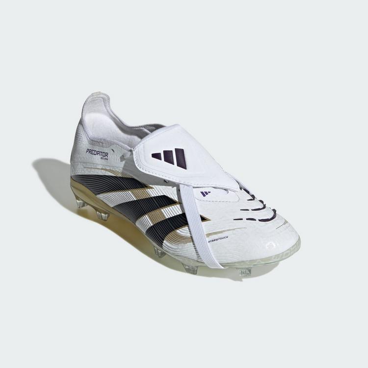 adidas adidas Predator Elite Fold-Over Tongue Firm Fu&szlig;ballschuhe Kinder - Cloud White / Core Black / Gold Metallic - 2 | SportScheck