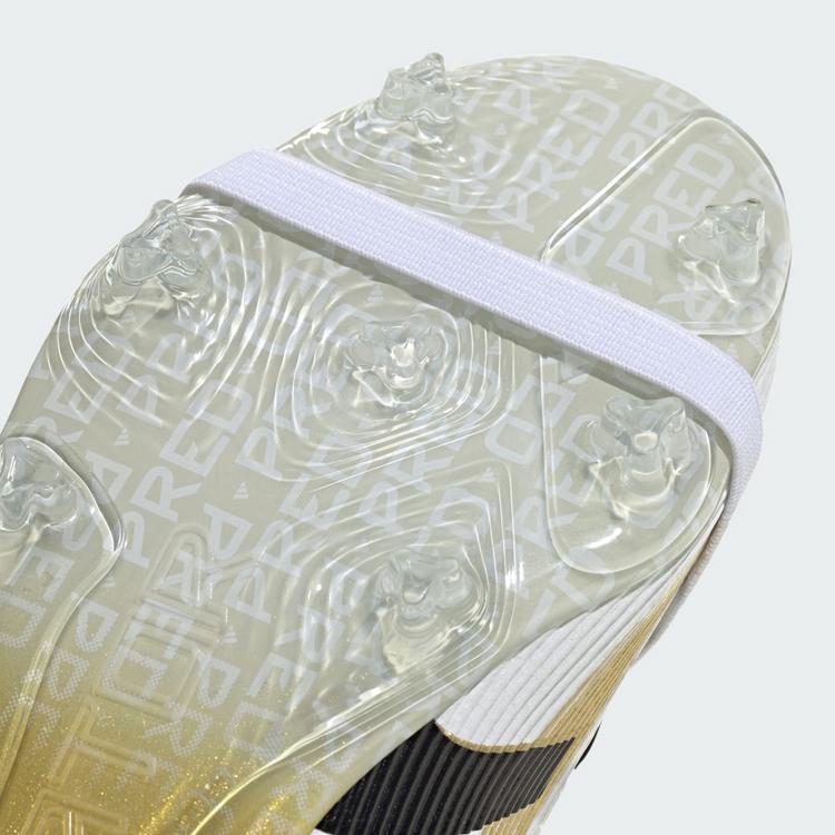 adidas adidas Predator Elite Fold-Over Tongue Firm Fu&szlig;ballschuhe Kinder - Cloud White / Core Black / Gold Metallic - 5 | SportScheck