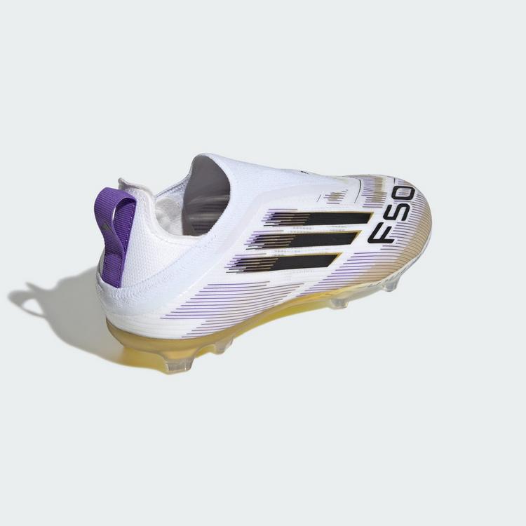 adidas adidas F50 Elite Schn&uuml;rsenkellose Fu&szlig;ballschuhe Kinder - Cloud White / Core Black / Gold Metallic - 3 | SportScheck
