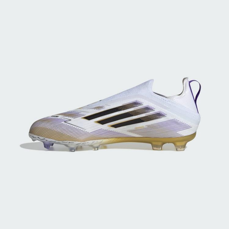 adidas adidas F50 Elite Schn&uuml;rsenkellose Fu&szlig;ballschuhe Kinder - Cloud White / Core Black / Gold Metallic - 4 | SportScheck