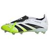 adidas Predator Elite Fold-Over Tongue Firm Fu&szlig;ballschuhe Kinder - Cloud White / Core Black / Lucid Lemon