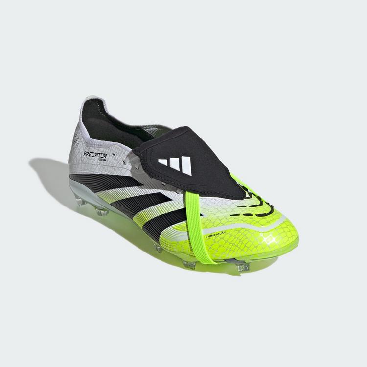 adidas adidas Predator Elite Fold-Over Tongue Firm Fu&szlig;ballschuhe Kinder - Cloud White / Core Black / Lucid Lemon - 2 | SportScheck
