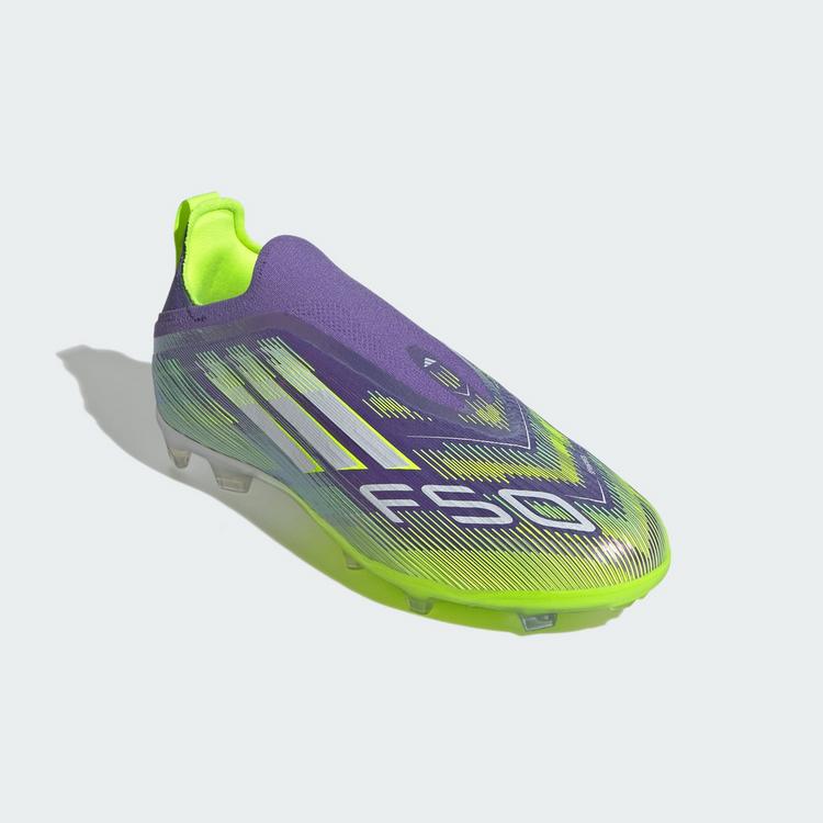 adidas adidas F50 Elite Schn&uuml;rsenkellose Fu&szlig;ballschuhe Kinder - Purple Rush / Cloud White / Lucid Lemon - 2 | SportScheck