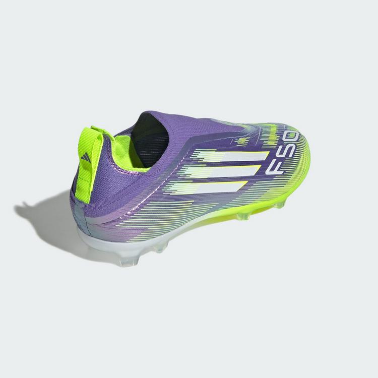 adidas adidas F50 Elite Schn&uuml;rsenkellose Fu&szlig;ballschuhe Kinder - Purple Rush / Cloud White / Lucid Lemon - 3 | SportScheck