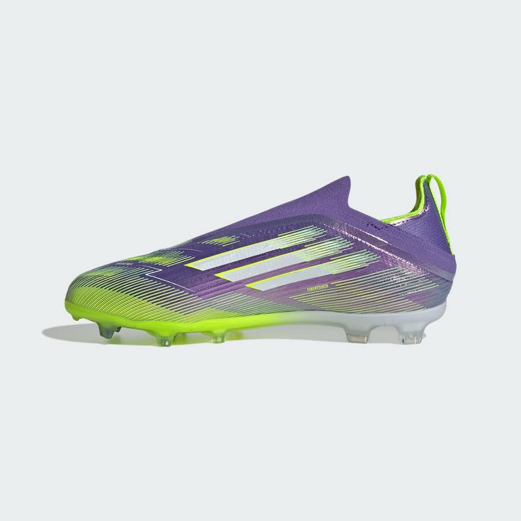 adidas adidas F50 Elite Schn&uuml;rsenkellose Fu&szlig;ballschuhe Kinder - Purple Rush / Cloud White / Lucid Lemon - 4 | SportScheck