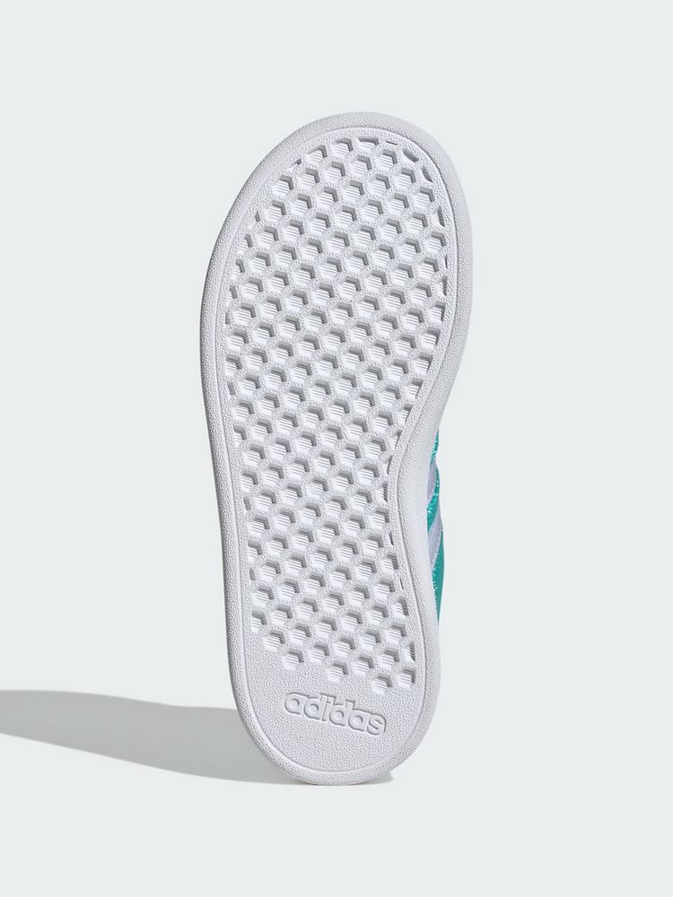 adidas adidas adidas Disney Jasmine Grand Court 2.0 Sneaker Kinder - Pure Teal / Cloud White / Gold Metallic - 2 | SportScheck