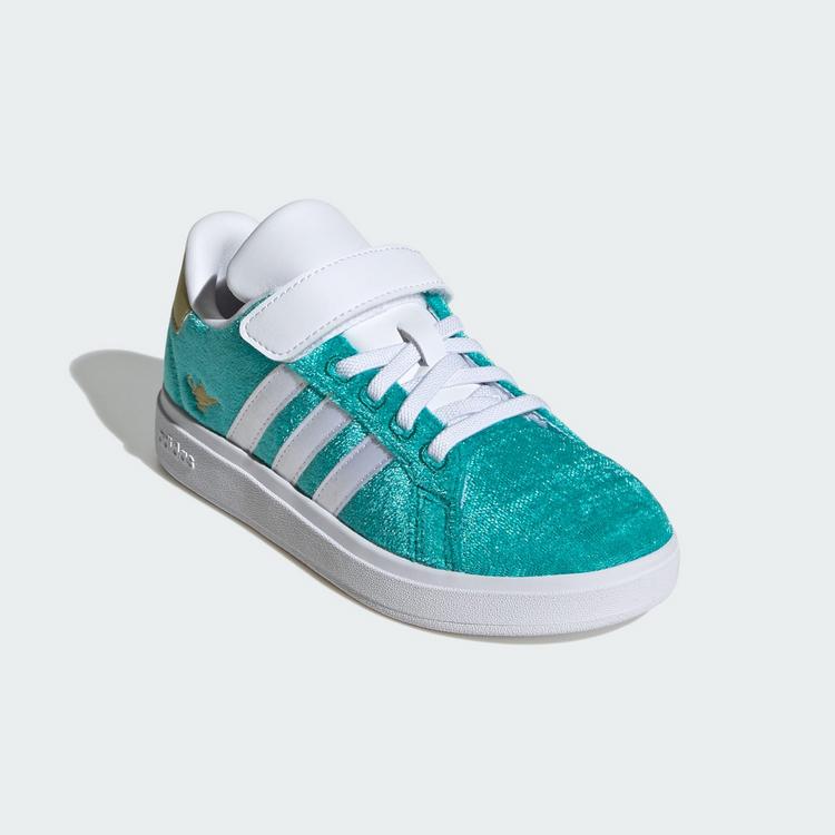 adidas adidas adidas Disney Jasmine Grand Court 2.0 Sneaker Kinder - Pure Teal / Cloud White / Gold Metallic - 3 | SportScheck