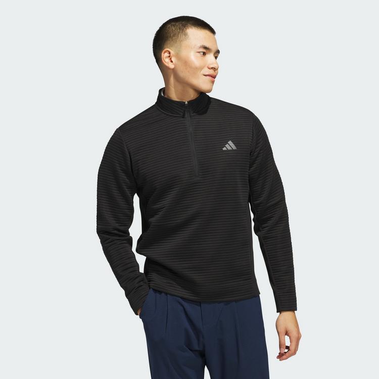 adidas adidas Ultimate365 Dwr Textured Quarter Zip Funktionssweatshirt Herren - Black - 0 | SportScheck