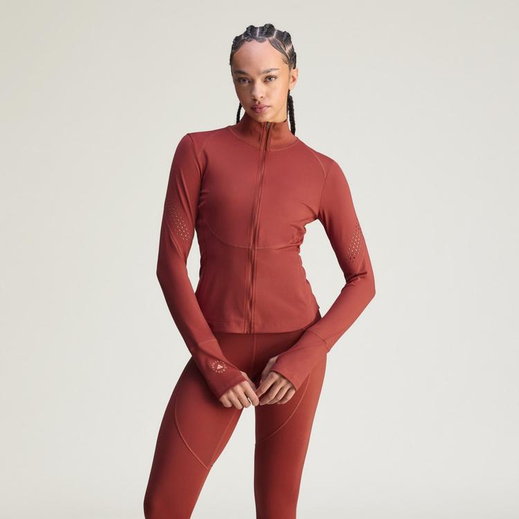 adidas adidas adidas By Stella McCartney Training Sweatjacke Damen - Burnt Sienna - 0 | SportScheck