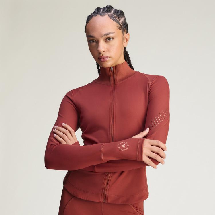 adidas adidas adidas By Stella McCartney Training Sweatjacke Damen - Burnt Sienna - 1 | SportScheck